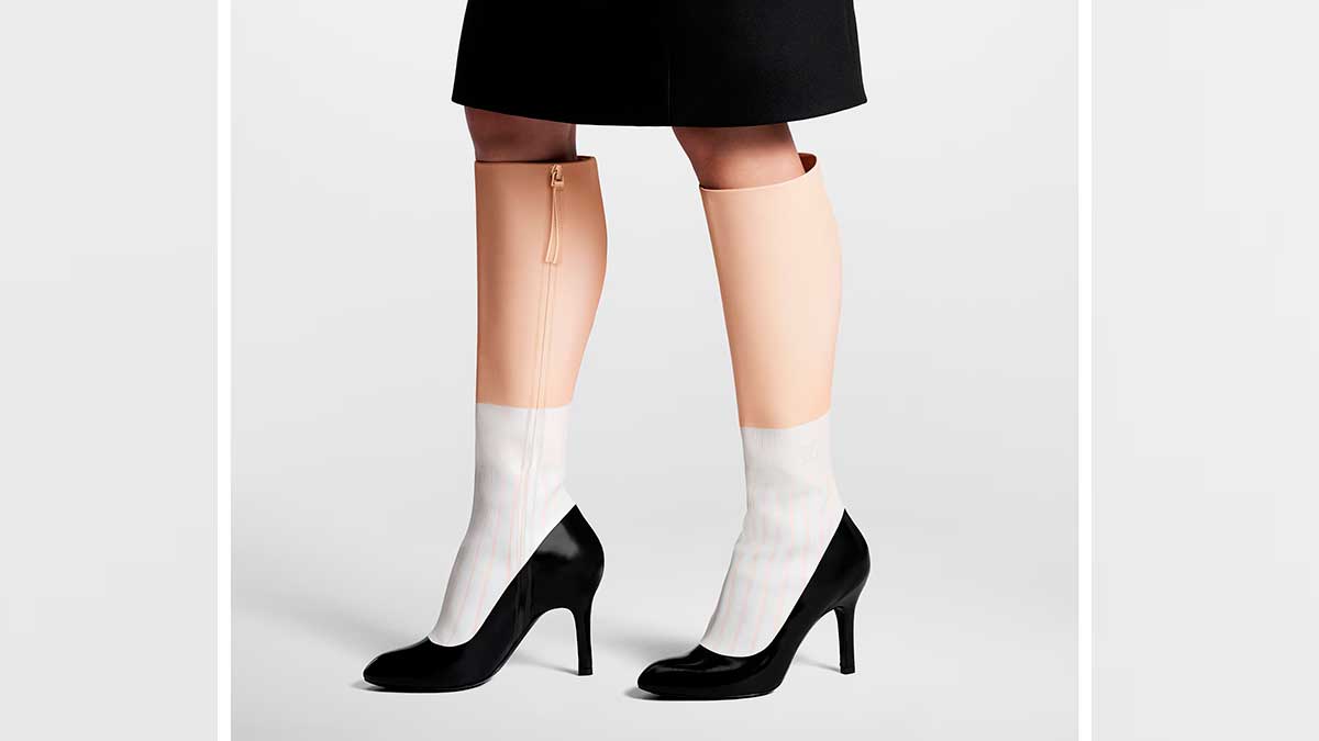 Louis Vuitton lanza las botas con calcetines más extravagantes